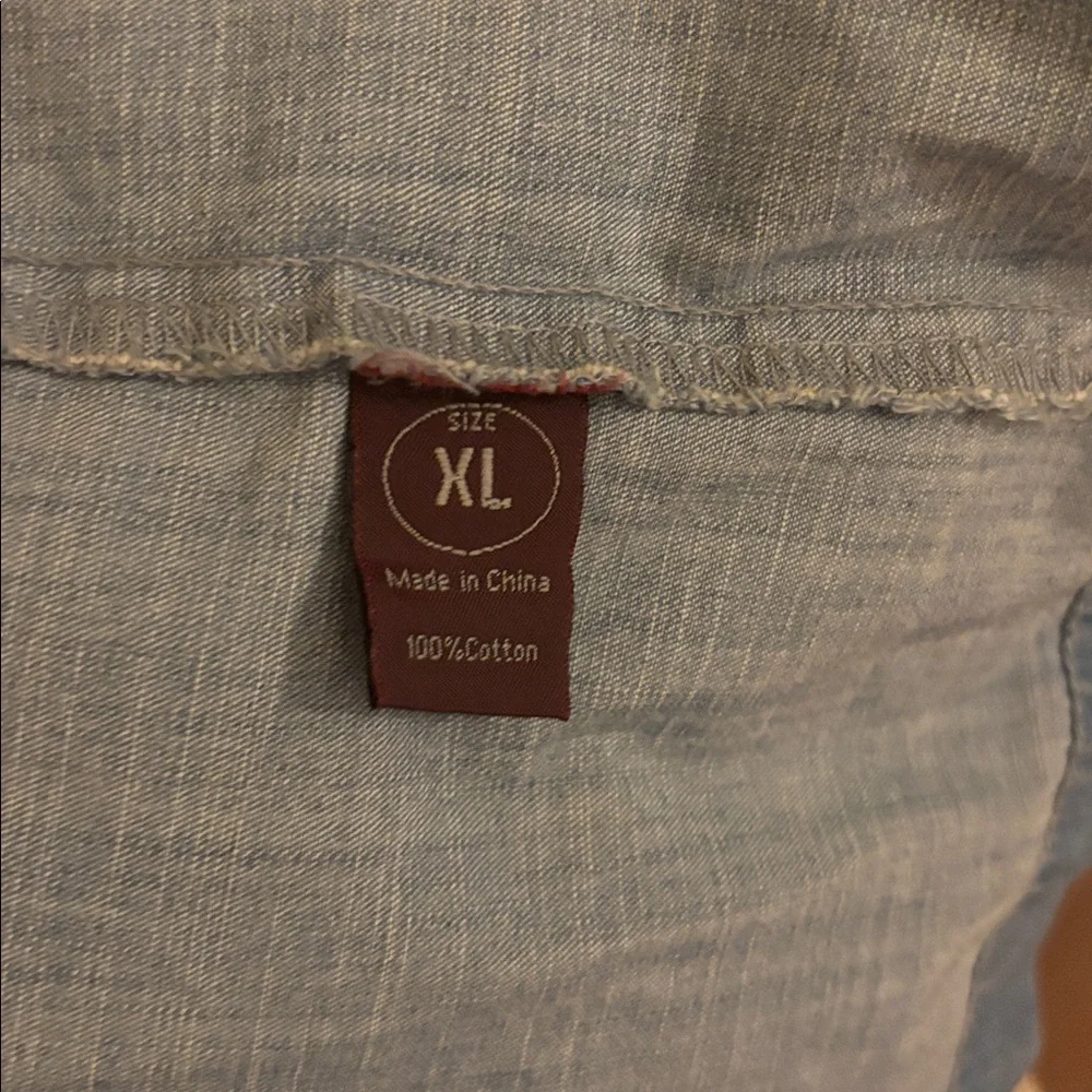 Double D Ranch Blue Denim Vest or Mini Dress with beading and Embroidery - Picture 9 of 10